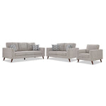 Orleans Sofa, Loveseat and Chair Set - Beige