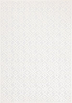 Arctic Echo 5'3" x 7'7" Diamond Area Rug - White