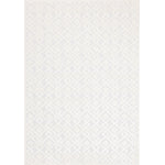Arctic Echo 6'7" x 9'6" Diamond Area Rug - White