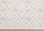 Arctic Echo 5'3" x 7'7" Diamond Area Rug - White