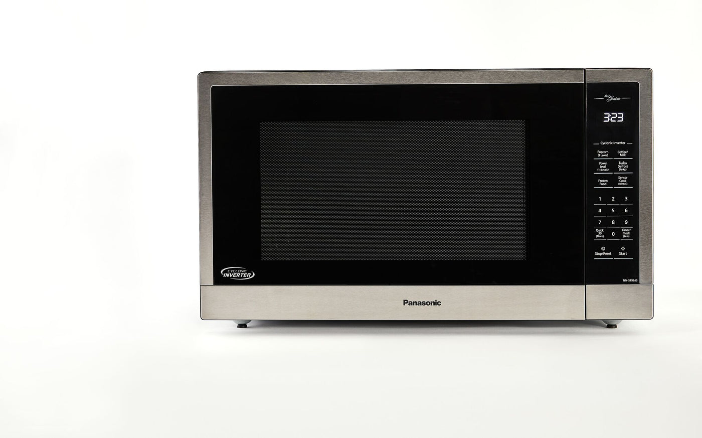 Panasonic Black Stainless Steel Countertop Microwave with Genius Sensor (2.2 Cu.Ft.) - NNST96JSC