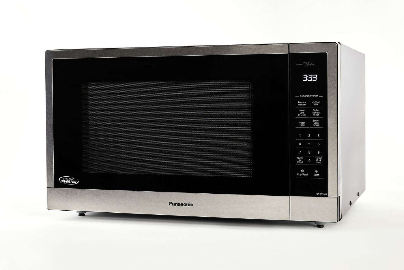 Panasonic Black Stainless Steel Countertop Microwave with Genius Sensor (2.2 Cu.Ft.) - NNST96JSC