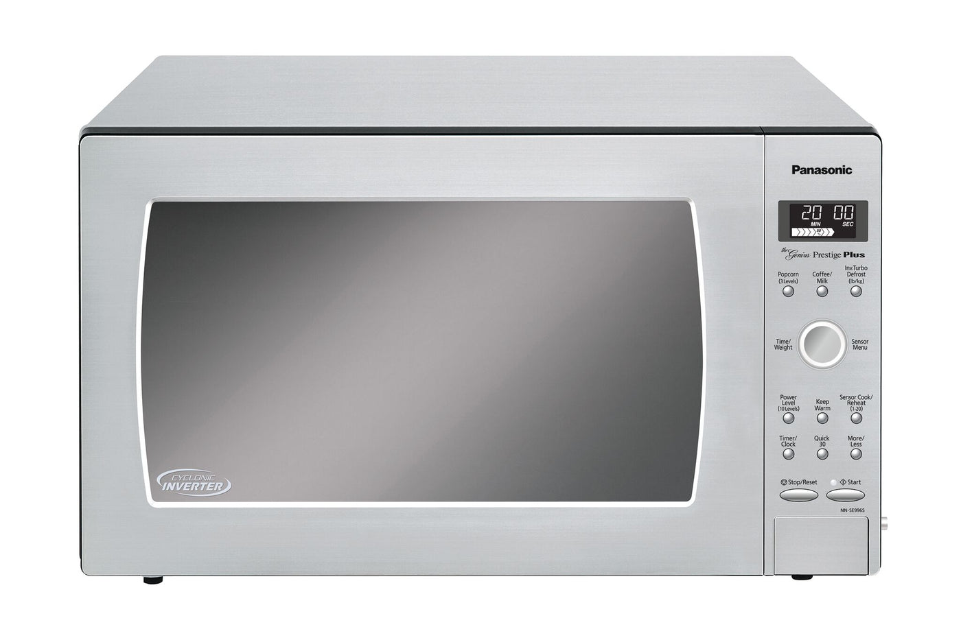 Panasonic Fingerprint Stainless Steel Countertop Microwave with Genius Sensor (2.2 Cu.Ft.) - NNSE996SC