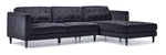 Paragon 2-Piece Sectional with Right-Facing Chaise - Charcoal