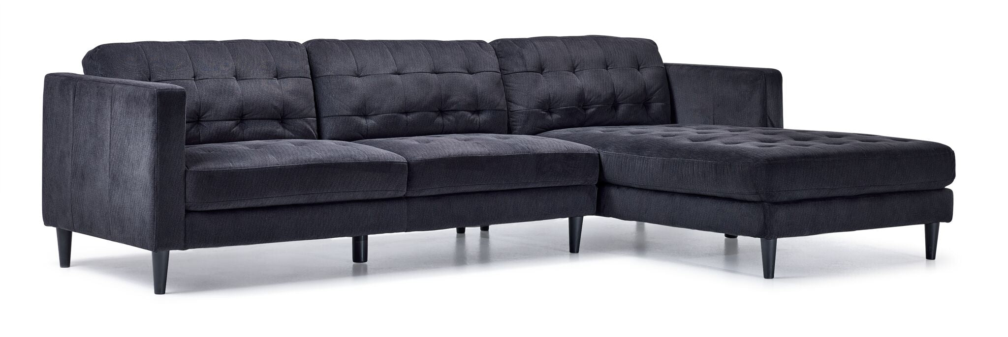 Paragon 2-Piece Sectional with Right-Facing Chaise - Charcoal