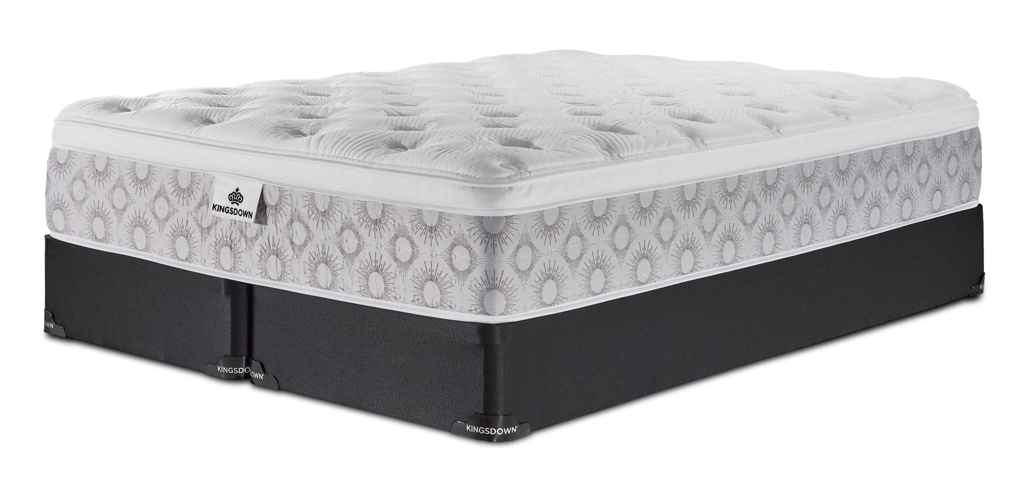 Kingsdown Paxton Medium Euro Top King Mattress and Split Boxspring Set