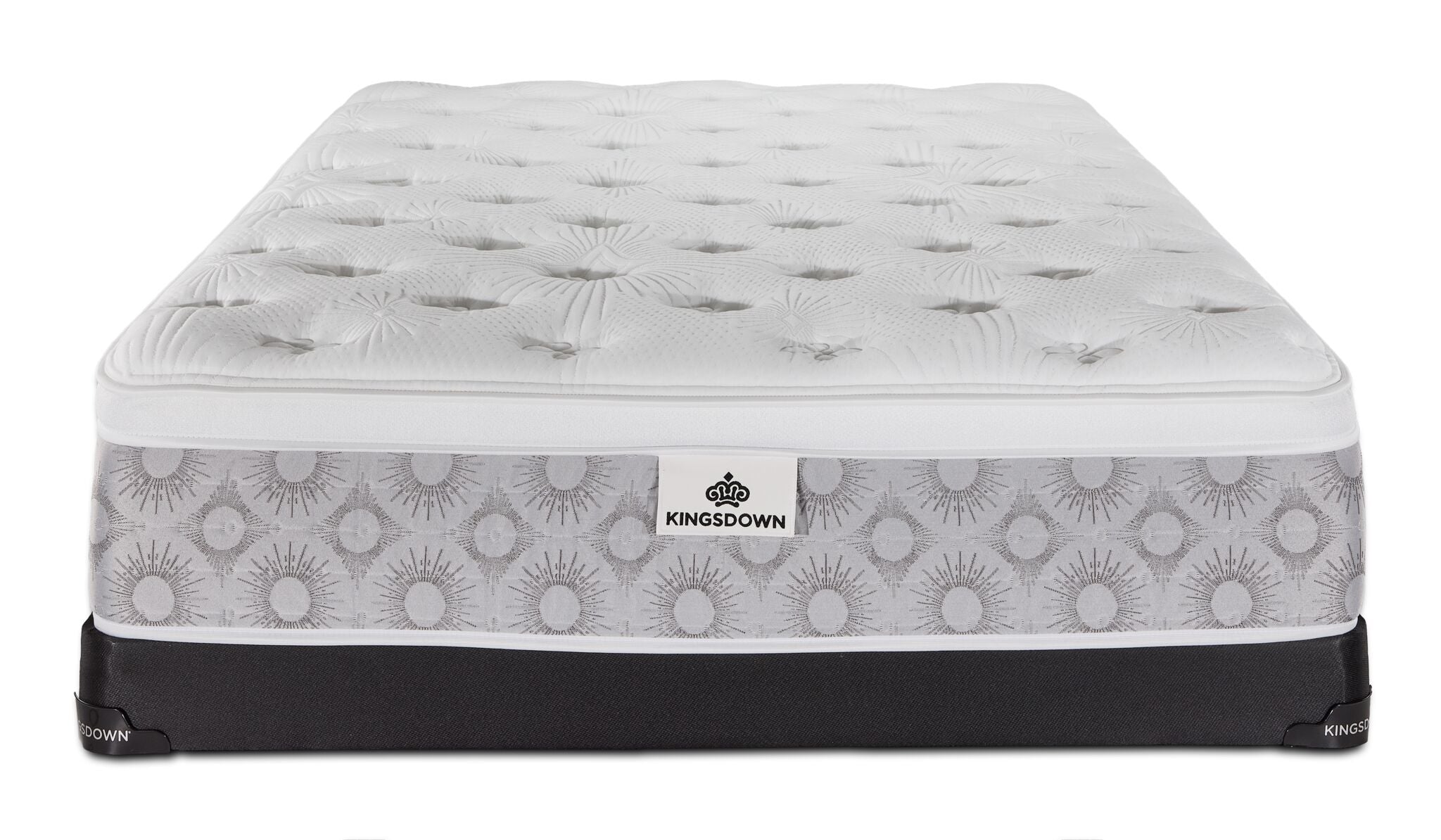 Kingsdown Paxton Medium Euro Top Full Mattress and Low Profile Boxspring Set