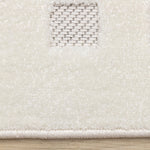 Pearl Grid 5'3" x 7'7" Grid Design Area Rug - White