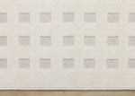 Pearl Grid 5'3" x 7'7" Grid Design Area Rug - White