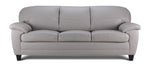 Raphael Leather Sofa and Chair Set - Cloud Grey