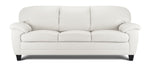 Raphael Leather Sofa - Silver Grey