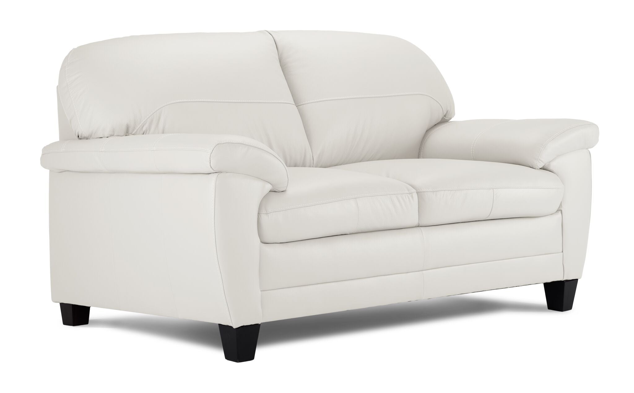 Raphael Leather Sofa, Loveseat and Chair Set - Silver Grey