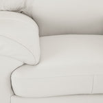 Raphael Leather Sofa, Loveseat and Chair Set - Silver Grey