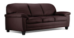 Raphael Leather Sofa, Loveseat and Chair Set - Mocha
