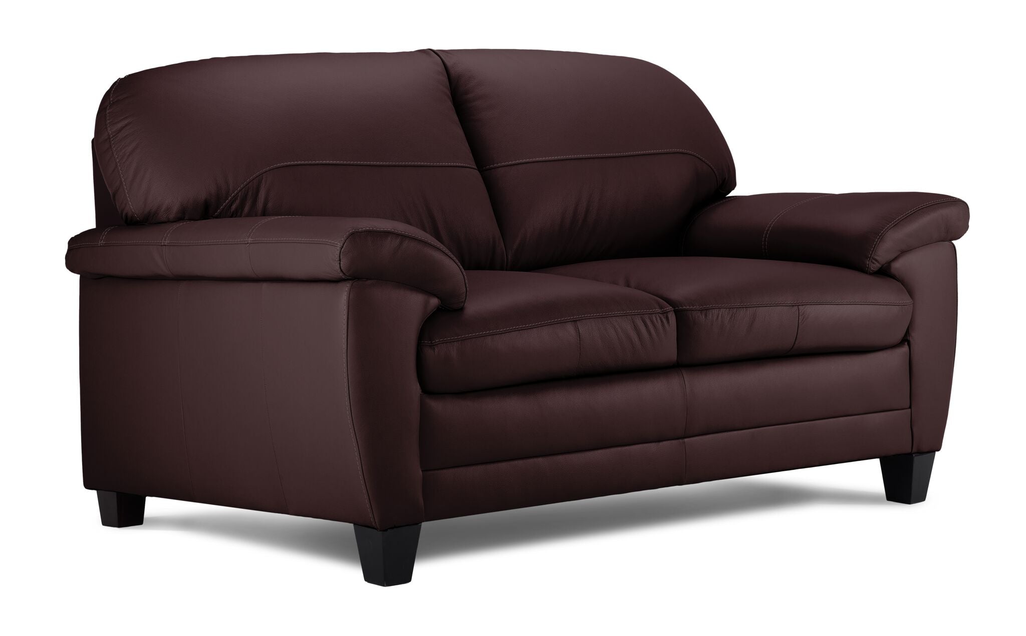Raphael Leather Sofa, Loveseat and Chair Set - Mocha