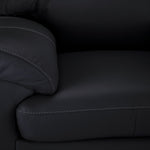 Raphael Leather Sofa - Raven