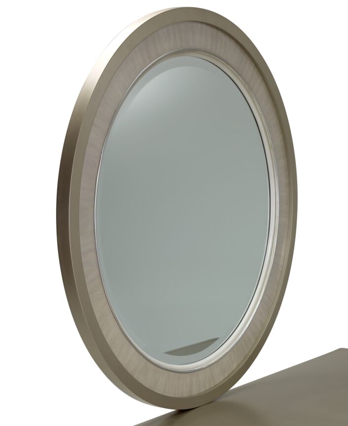 Reece Round Mirror - Silver Grey