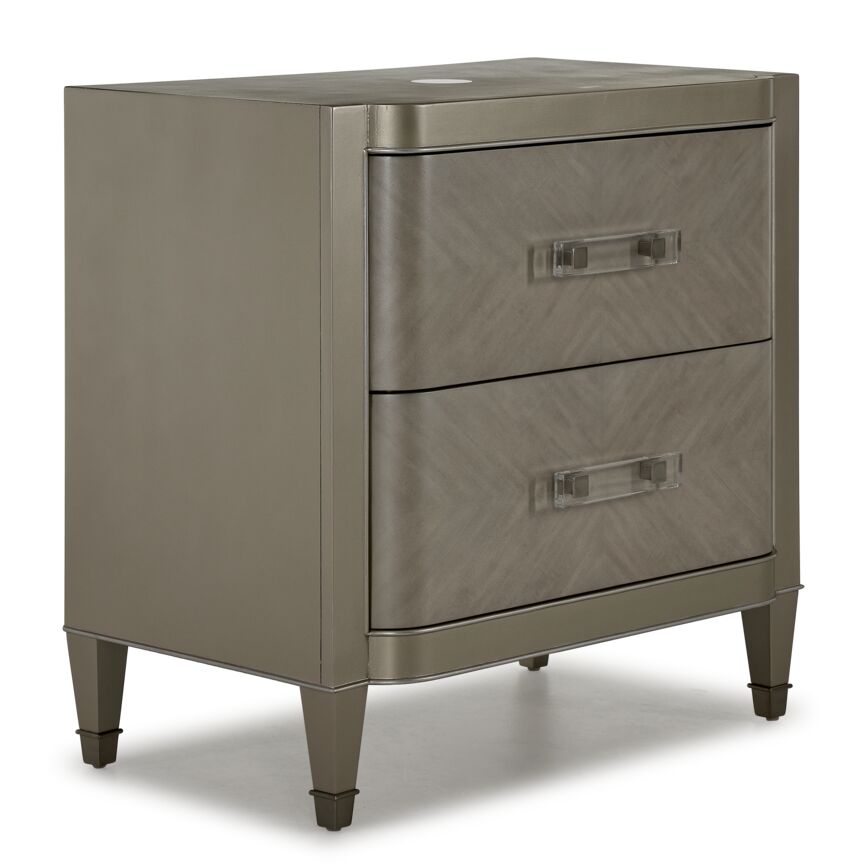 Reece Night Table - Silver Grey
