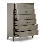 Reece 6-Drawer Chest - Silver Grey