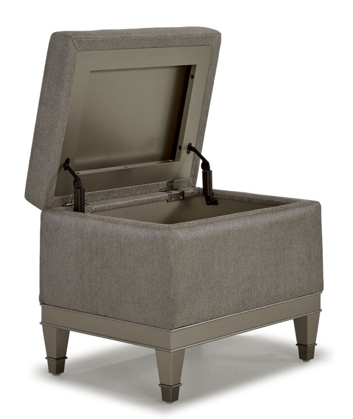 Reece Vanity Storage Bench - Silver Grey