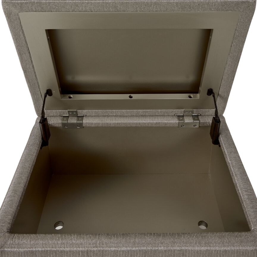 Reece Vanity Storage Bench - Silver Grey