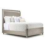 Reece 3-Piece Upholstered King Bed - Silver Grey