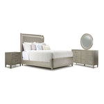 Reece 6-Piece Upholstered King Bedroom Package - Silver Grey