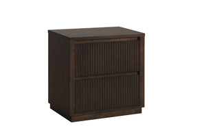 Reed Table de nuit – noyer foncé