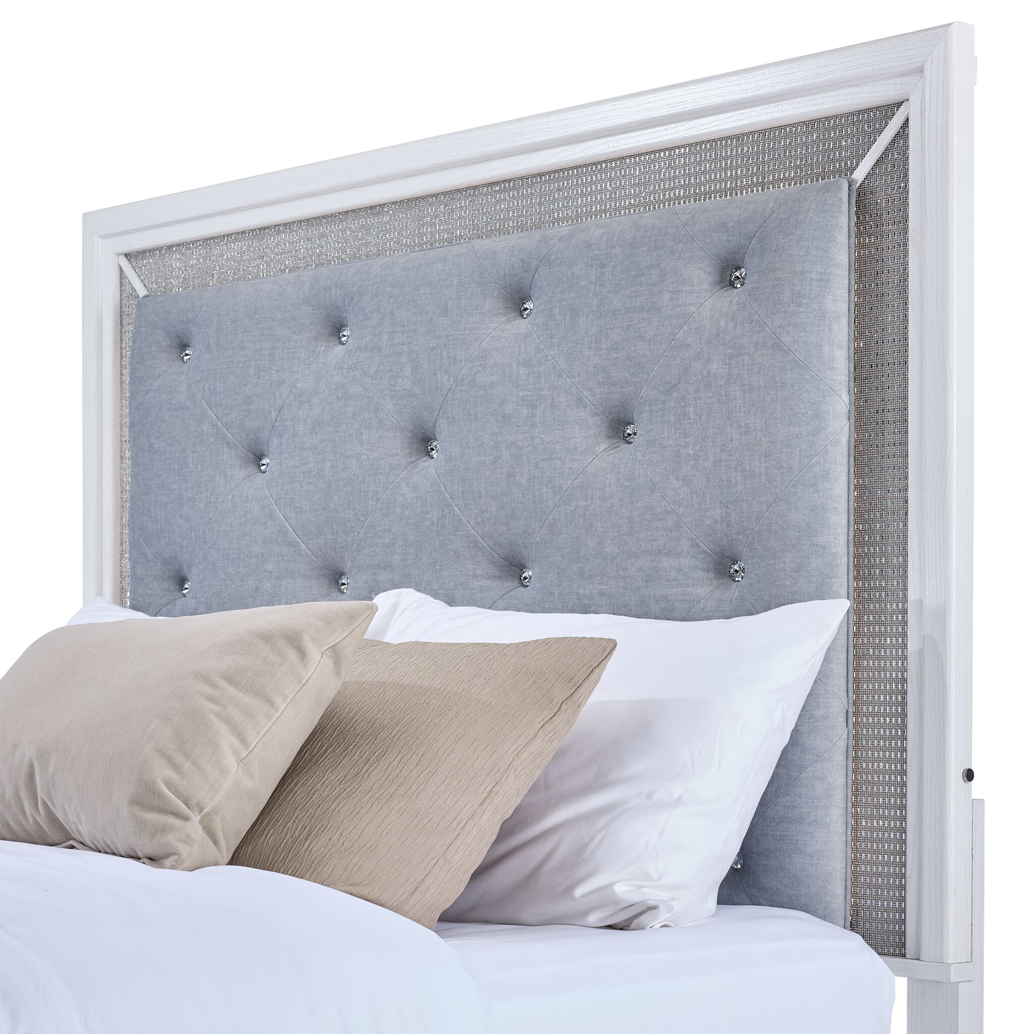 Reflections 3 - Piece Queen Bed - White