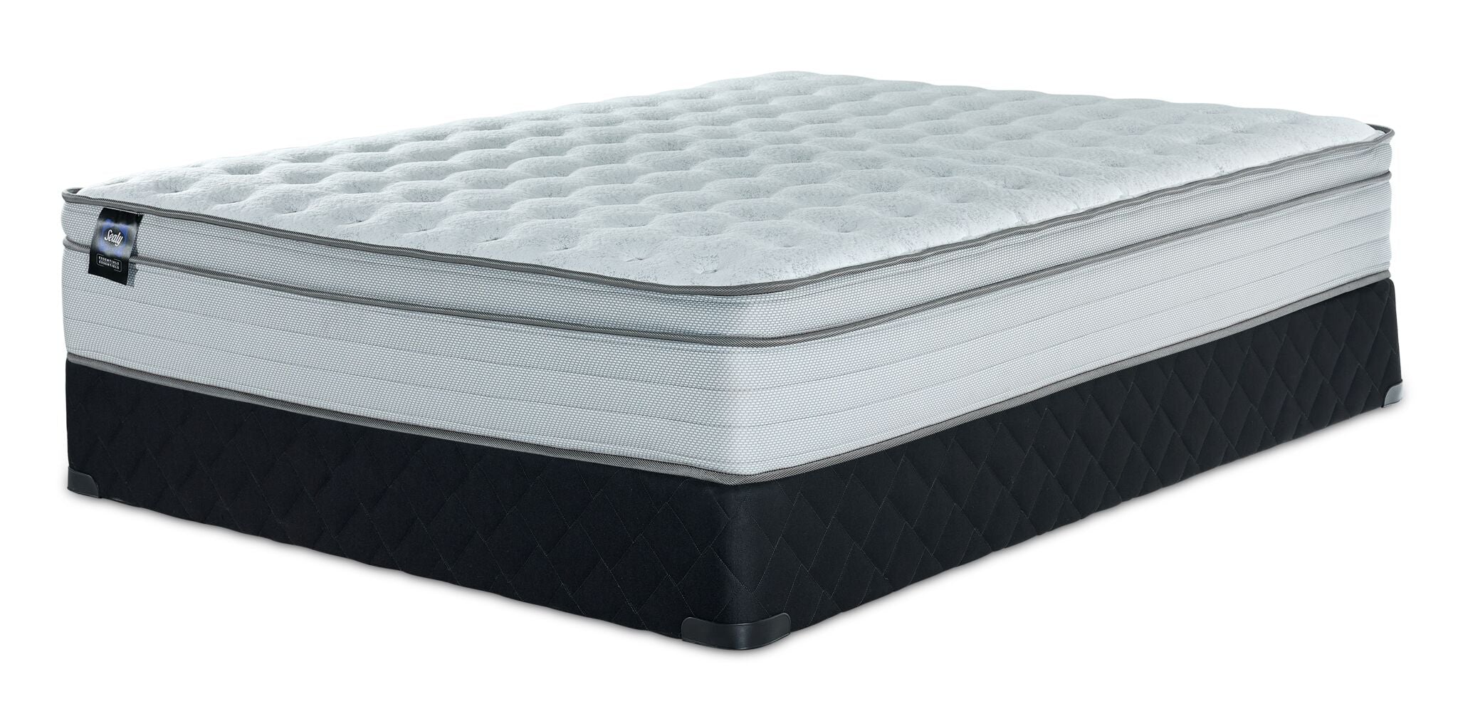 Sealy® Essentials Remy II Firm Eurotop Twin Mattress and Boxspring