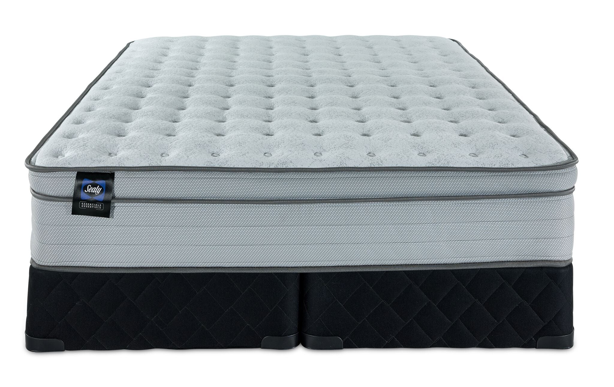 Sealy® Essentials Remy II Firm Eurotop King Mattress and Split Boxspring