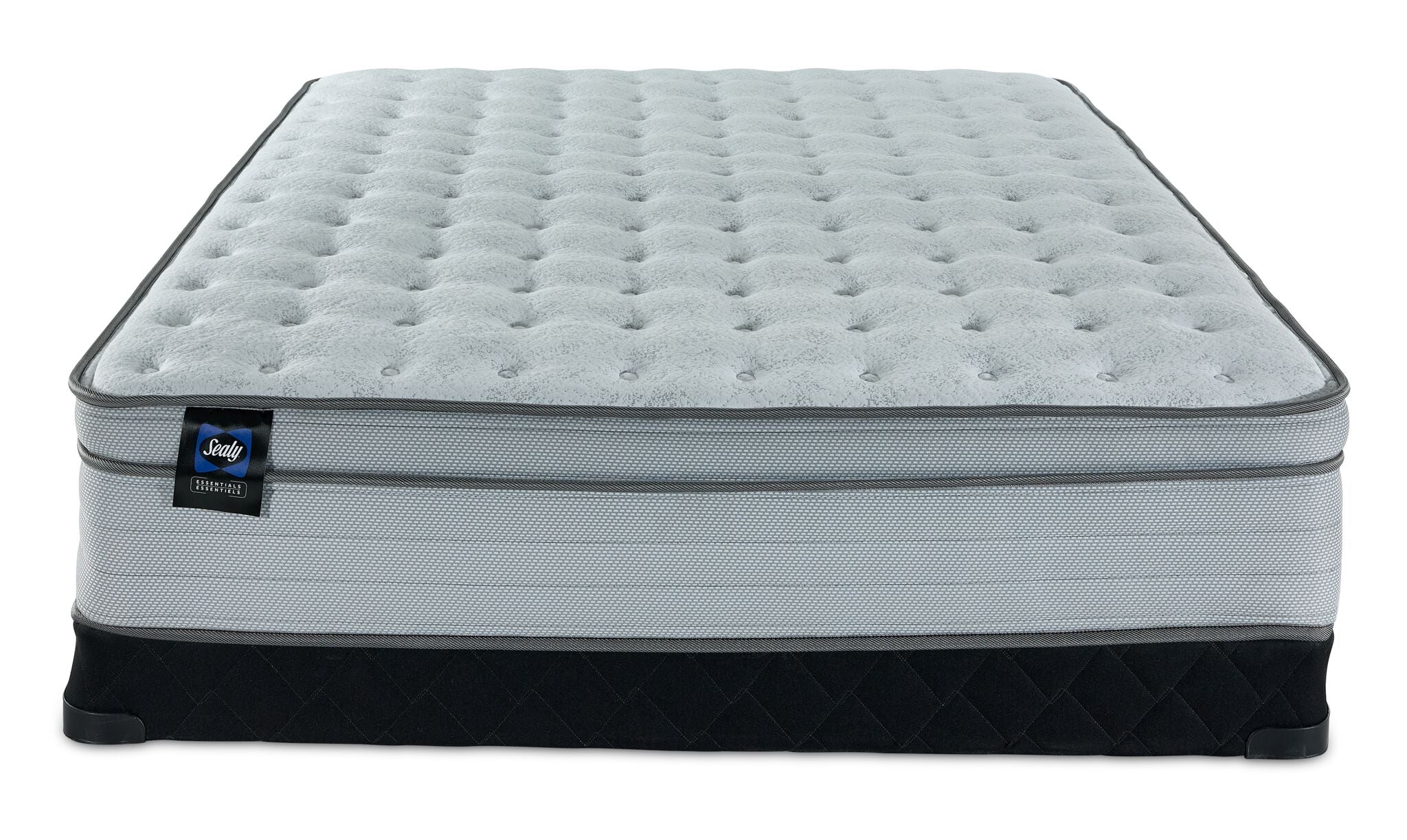Sealy® Essentials Remy II Firm Eurotop Full Mattress and Low-Profile Boxspring