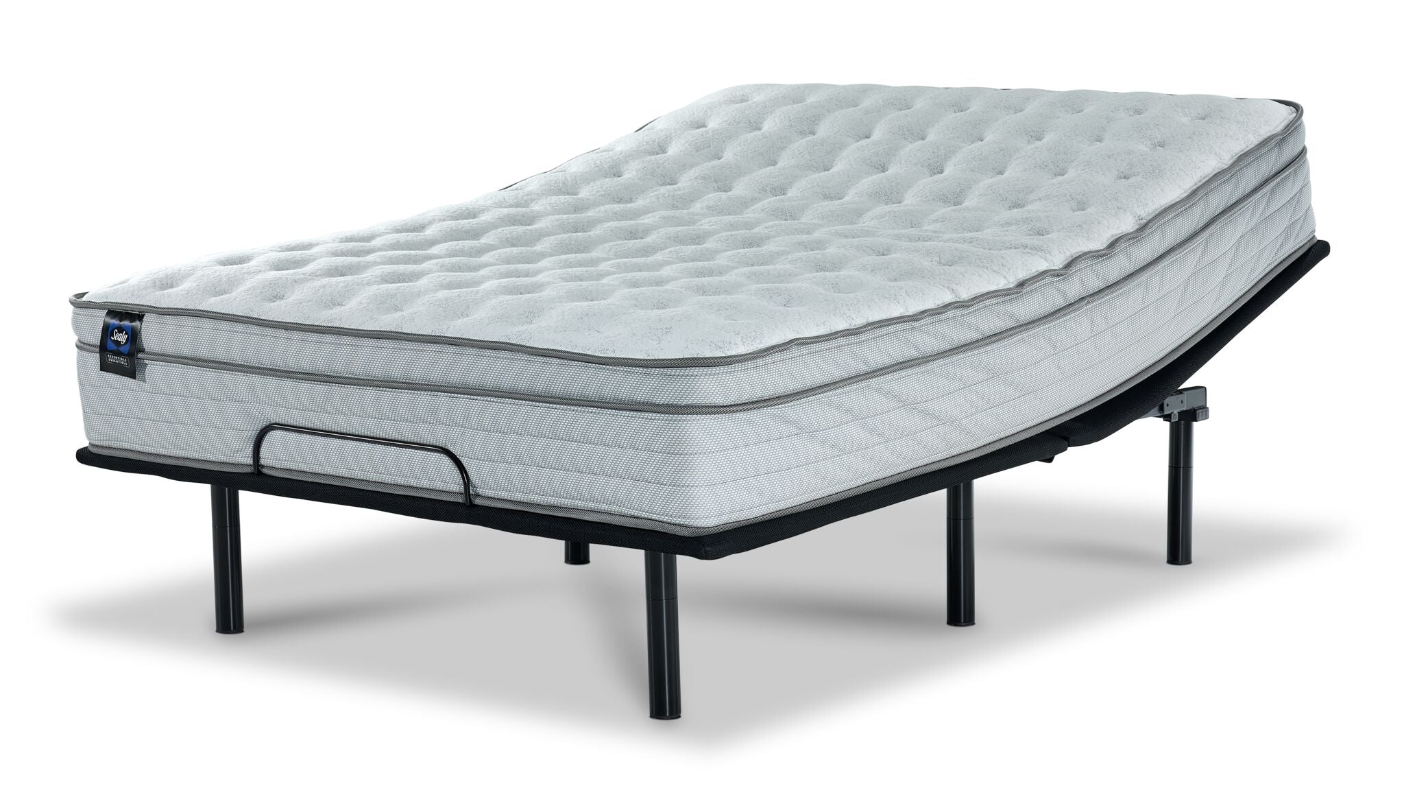 Sealy® Essentials Remy II Firm Eurotop King Mattress and L2 Motion Adjustable Base 2.0