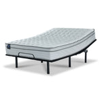 Sealy® Essentials Remy II Firm Eurotop Queen Mattress and L2 Motion Adjustable Base 2.0