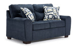 Mackay Sofa, Loveseat and Chair Set - Blue