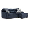 Mackay Sofa avec fauteuil allongé - bleu