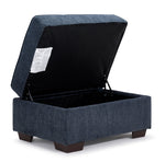 Mackay Storage Ottoman - Blue