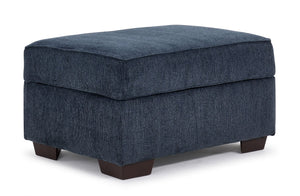 Mackay Tabouret de rangement - bleu