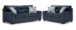 Mackay Ens. Sofa et causeuse - bleu