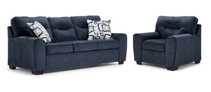 Mackay Ens. Sofa et fauteuil - bleu