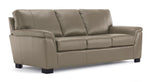 Reynolds Leather Sofa and Chair Set - Grey