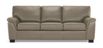 Reynolds Leather Sofa - Grey