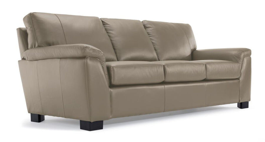 Reynolds Leather Sofa - Grey