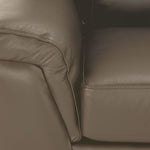 Reynolds Leather Sofa and Chair Set - Grey