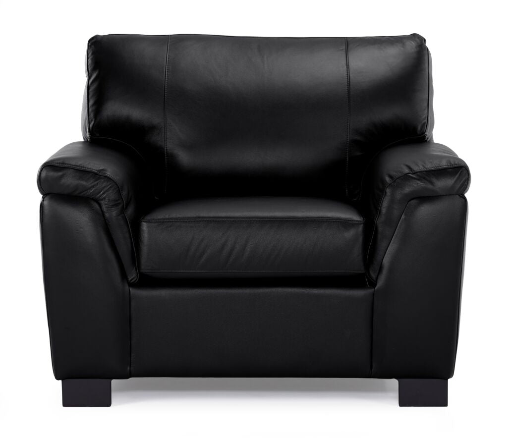 Reynolds Leather Chair - Black