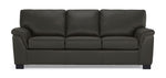 Reynolds Leather Sofa - Dark Grey