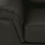 Reynolds Leather Sofa - Dark Grey