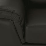 Reynolds Leather Sofa and Loveseat Set - Dark Grey