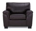 Reynolds Leather Chair - Coffee