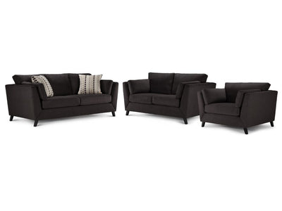 Rothko Ens. Sofa, causeuse et fauteuil – anthracite